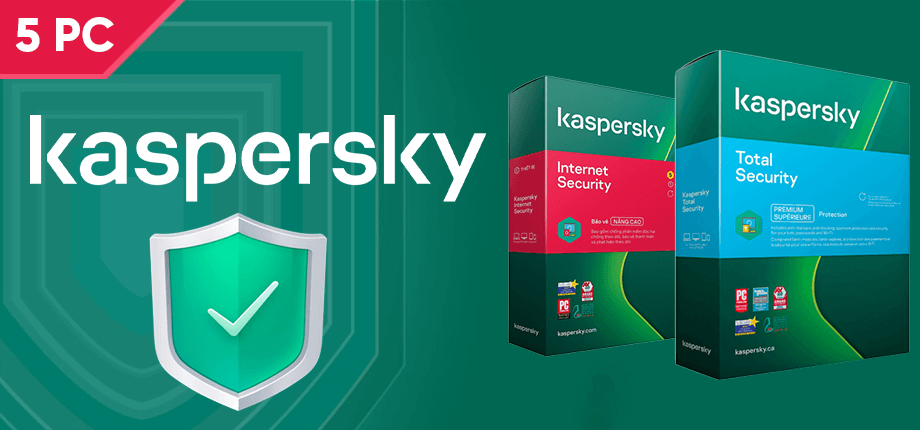 Kaspersky Total Security  1 năm 5 PC